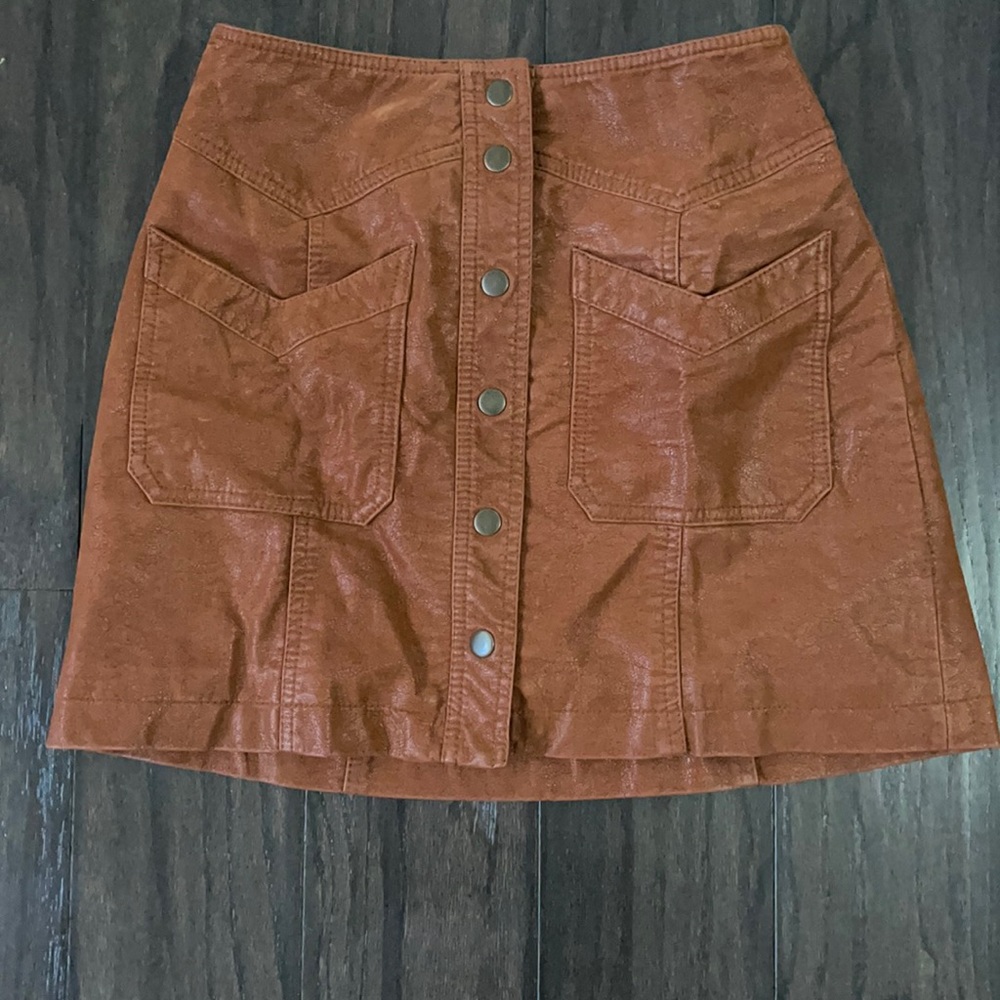 FREE PEOPLE HIGH WAISTED MINI SKIRT